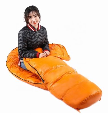Bolso de dormir al aire libre a prueba de agua para acampar de 3 temporadas con tejido de logotipo personalizado