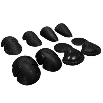 Protectores de rodilla y codo de PU con certificación CE de color negro flexible para ciclistas Logotipo personalizable