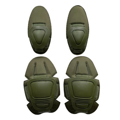 Pads funcionales de codo y rodilla ajustables de tamaño único para la protección del cuerpo en color verde caliente
