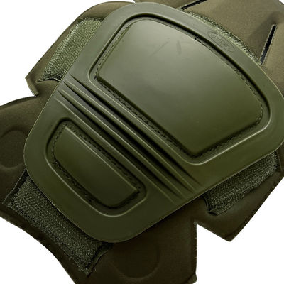 Pads funcionales de codo y rodilla ajustables de tamaño único para la protección del cuerpo en color verde caliente