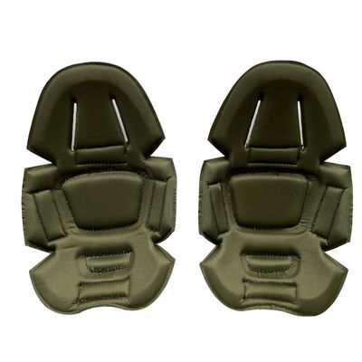 Pads funcionales de codo y rodilla ajustables de tamaño único para la protección del cuerpo en color verde caliente