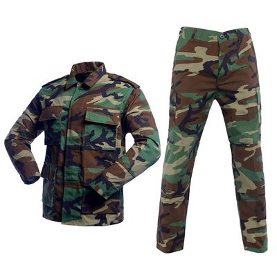 Protección contra los rayos UV Bosques BDU Entrenamiento de la guardia Uniformes de ropa personalizada 1,5 por juego