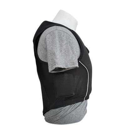 Chaleco unisex certificado por la CE para montar a caballo acolchado y transpirable 1 kg negro