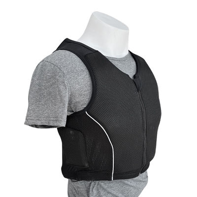 Chaleco unisex certificado por la CE para montar a caballo acolchado y transpirable 1 kg negro