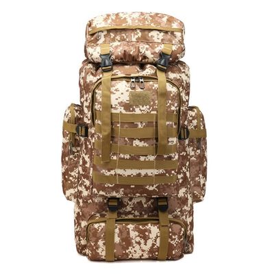 Poliéster revestimiento 80L de gran capacidad Camping de senderismo Mochila para viajes y senderismo