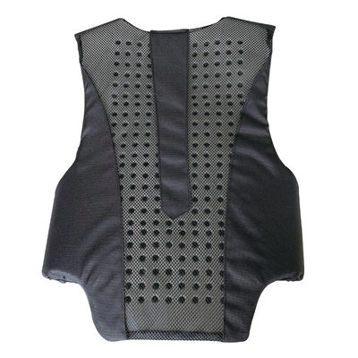 Vestido infantil negro con almohadilla de espuma certificado para actividades al aire libre de equitación/equitación