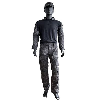 Camiseta de tricotado de manga larga de poliéster/algodón para hombres Traje uniforme de rana en color personalizado