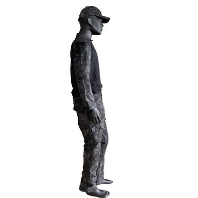 Camiseta de tricotado de manga larga de poliéster/algodón para hombres Traje uniforme de rana en color personalizado