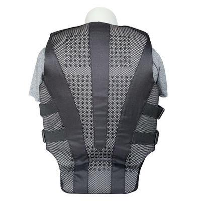 Vestido de equitación negro 2XL certificado con textura con almohadilla de espuma para montar a caballo al aire libre