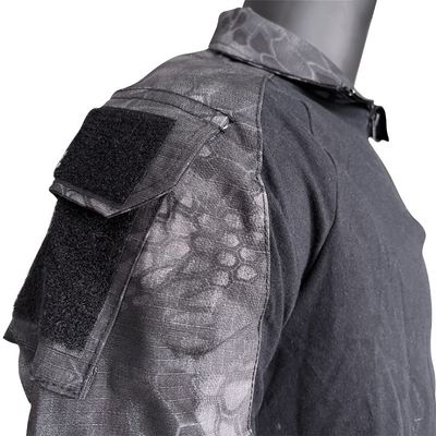 Camiseta de tricotado de manga larga de poliéster/algodón para hombres Traje uniforme de rana en color personalizado