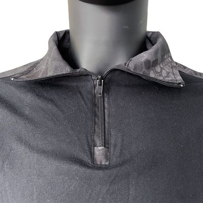 Camiseta de tricotado de manga larga de poliéster/algodón para hombres Traje uniforme de rana en color personalizado