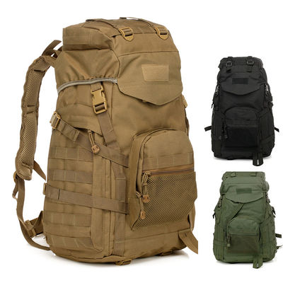 Mochila negra de gran capacidad para deportes al aire libre hecha de revestimiento de PVC y poliéster 600D