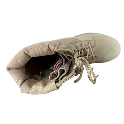 Suela exterior de goma Botas de entrenamiento impermeables para hombres Botas de desierto marrón negro con revestimiento de malla