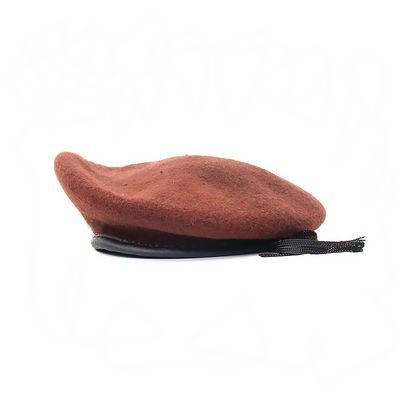 Boina confortable y transpirable 100% material de lana para adultos con estilo casual