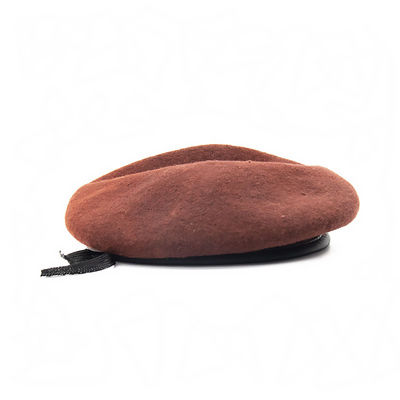 Boina confortable y transpirable 100% material de lana para adultos con estilo casual