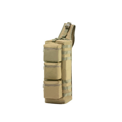 Mochila confortable con hombro inclinado Bolsa de kaki con marco exterior y tres bolsillos