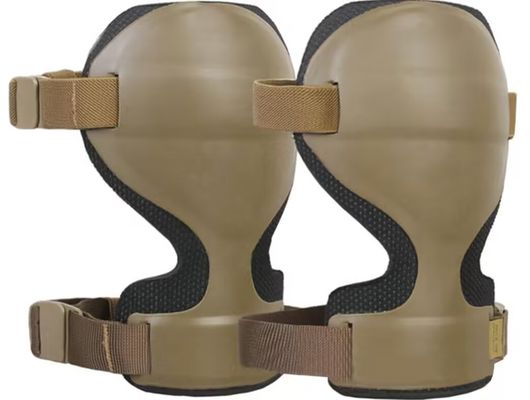 Entrenamiento al aire libre Rodilleras de cáscara dura para protección personal Grado profesional verde