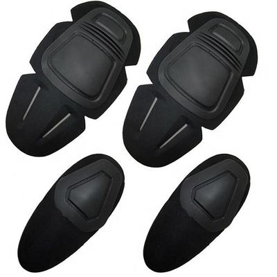 Aplicable Personas Adultas Fronjas negras flexibles de rodilla y codo para entrenamiento al aire libre