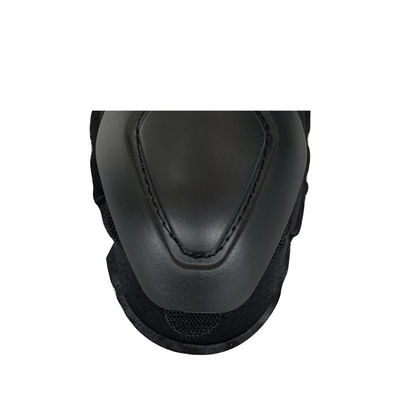 Protección profesional de la rana rodilla y codo almohadillas de poliéster negro flexible para la seguridad