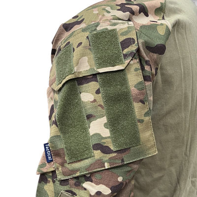 Traje de uniforme negro resistente al desgaste para entrenamiento al aire libre Ropa transpirable de manga larga