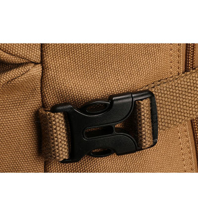 Mochila de lona expandible con cierre de cremallera para hombres, bolsa exterior ligera y duradera