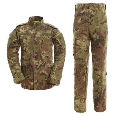 Fusión sin costura al aire libre senderismo trabajo traje de entrenamiento de manga larga camisas pantalones ACU hombres uniforme de camuflaje