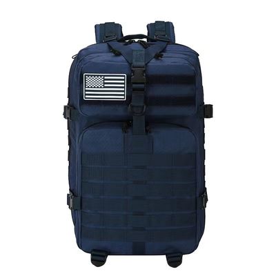 Mochila de excursión al aire libre de 45L con cierre de cremallera y diseño impermeable
