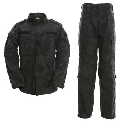 Traje de entrenamiento de trabajo de camuflaje masculino de poliéster/algodón personalizable para senderismo al aire libre