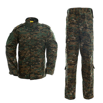 Traje de entrenamiento de trabajo de camuflaje masculino de poliéster/algodón personalizable para senderismo al aire libre