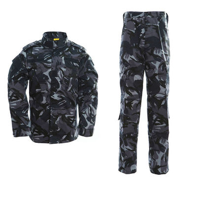 Traje de entrenamiento de trabajo de camuflaje masculino de poliéster/algodón personalizable para senderismo al aire libre