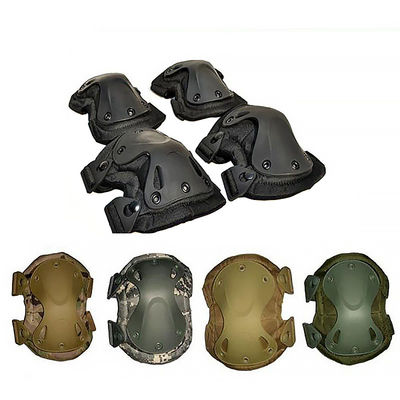Confortable Hard Shell Negro rodilla y codo almohadillas para un tamaño se ajusta a todos los equipos de protección