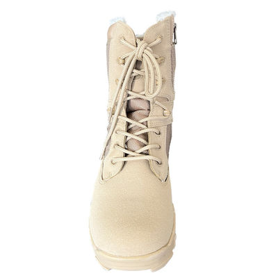 Botas de entrenamiento de Oxford personalizadas de 8 pulgadas con revestimiento de malla y material superior de Oxford duradero