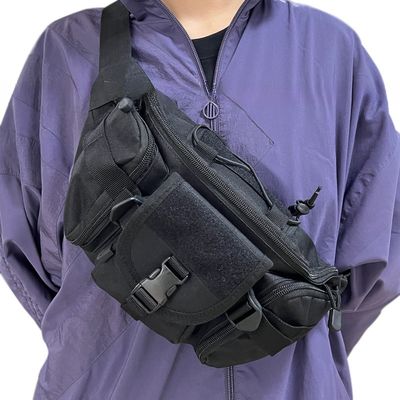 Bolso de pecho multifuncional Bolso de peluche para hombres Deportes al aire libre Bolso de cintura impermeable Ciclismo Turismo Correr