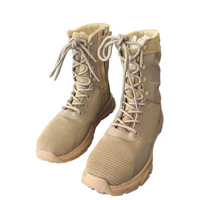 Temporada de invierno Botas de combate masculinas de entrenamiento con material de revestimiento de malla