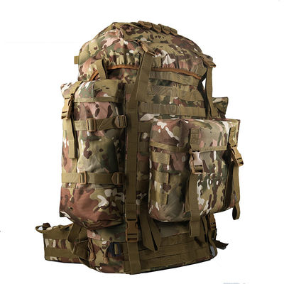 Mochila de montañismo profesional de 80L impermeable para acampar al aire libre de gran capacidad