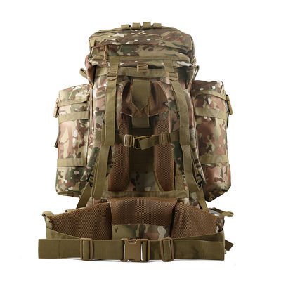 Mochila de montañismo profesional de 80L impermeable para acampar al aire libre de gran capacidad