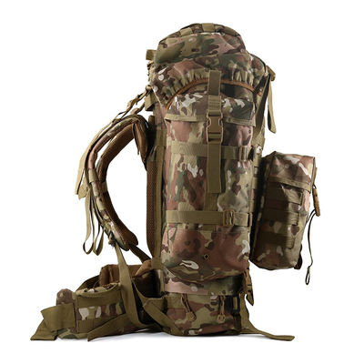 Mochila de montañismo profesional de 80L impermeable para acampar al aire libre de gran capacidad
