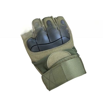 Guantes de entrenamiento de protección SKI de medio dedo verdes personalizados para protección
