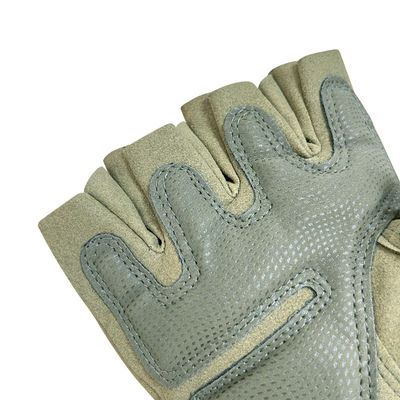Guantes de entrenamiento de protección SKI de medio dedo verdes personalizados para protección