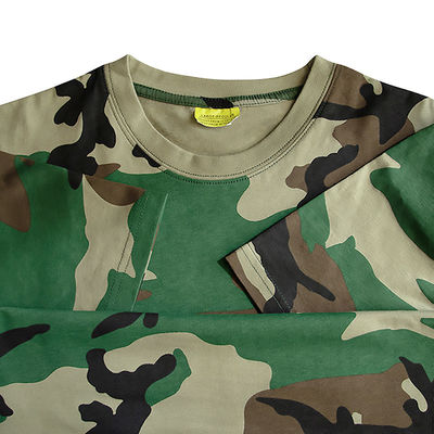 Protección básica Camiseta masculina para entrenamiento en deportes al aire libre y algodón de poliéster