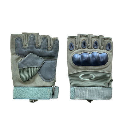 Protección Guantes de entrenamiento de seguridad Medio dedo verde personalizado para protección máxima