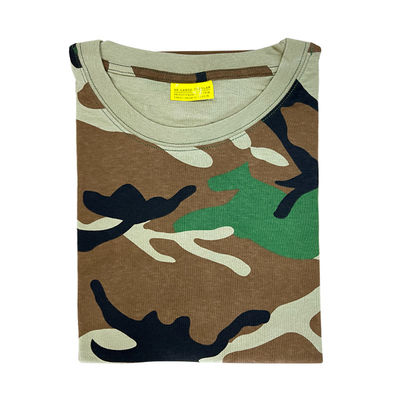 Protección básica Camiseta masculina para entrenamiento en deportes al aire libre y algodón de poliéster