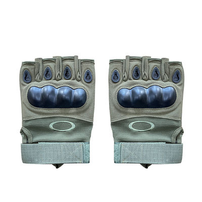 Protección Guantes de entrenamiento de seguridad Medio dedo verde personalizado para protección máxima