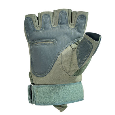 Protección Guantes de entrenamiento de seguridad Medio dedo verde personalizado para protección máxima