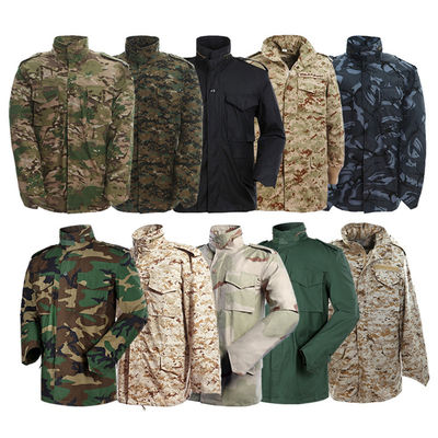 Chaqueta de combate táctico de camuflaje de bosque personalizado para hombres para entrenamiento al aire libre en invierno