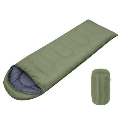 Acampada al aire libre Esenciales colores personalizados impermeable Saco de dormir grande con algodón caliente