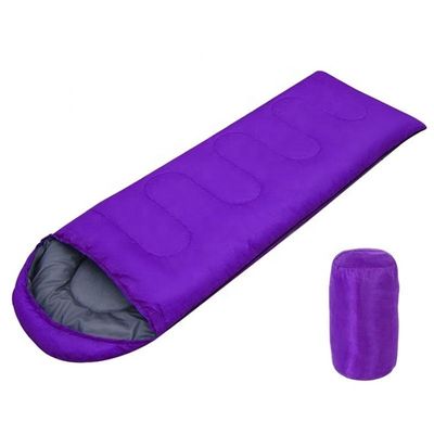 Acampada al aire libre Esenciales colores personalizados impermeable Saco de dormir grande con algodón caliente