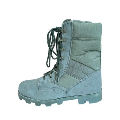 Botas de entrenamiento de piel de vaca azul y caucho para hombres Confortables zapatos de longitud del tobillo