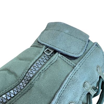 Botas de entrenamiento de piel de vaca azul y caucho para hombres Confortables zapatos de longitud del tobillo