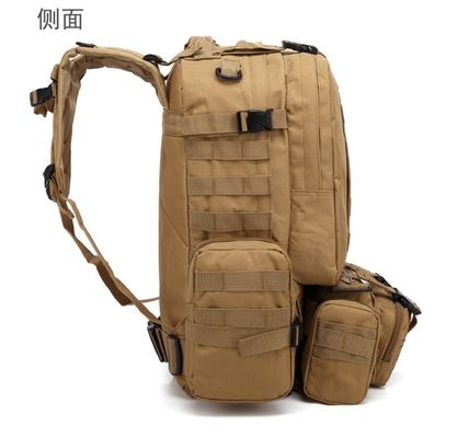 Mochila de tejido de Oxford 55L 600D a prueba de agua y humedad para actividades deportivas